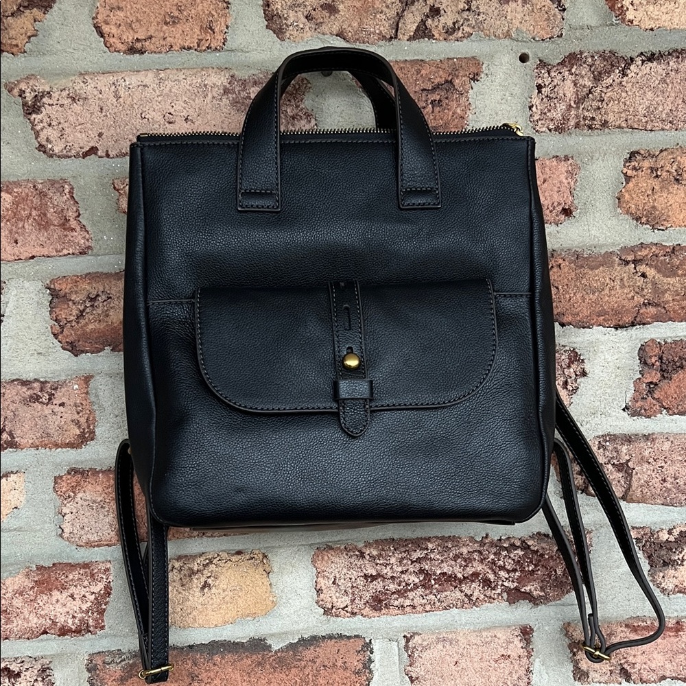 Fossil Leather Backpack